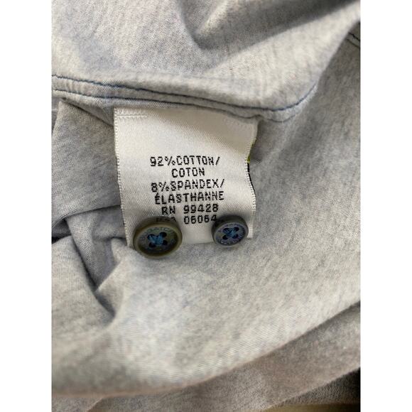 Bugatchi Shirt Mens Large Blue OoohCotton‎ 8 way Stretch Long Sleeve Print XL - Picture 6 of 8